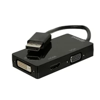 Inland DisplayPort Male to DVI-D Female/ HDMI Female/ VGA Female Adapter