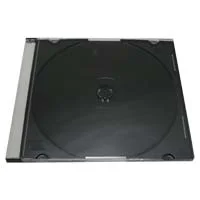 Inland 5.2mm Slim CD/DVD Jewel Case Black 50 Pack