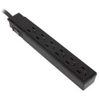 Inland SurgeGuard Basic 6 Outlet 201 Joules w/ 1.8 ft. Cord - Black