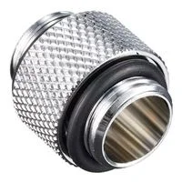 Bitspower G 1/4&quot; Male to Male Fitting - Silver