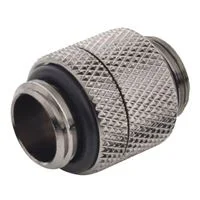 Bitspower G 1/4&quot; Male to Male Rotary Extender Fitting - Black Sparkle