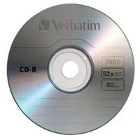 Verbatim CD-R 52x 700 MB/80 Minute Disc 10-Pack Cake Box