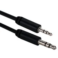 QVS 3.5mm Male to 2.5mm Male Stereo Audio Conversion Cable 6 ft. - Black