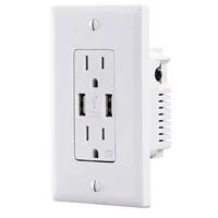 CyberPower Systems 2-outlet, 2USB (2.4A) In-wall Receptical