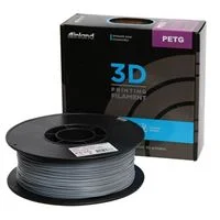 Inland 1.75mm PETG 3D Printer Filament 1kg (2.2 lbs) Cardboard Spool - Gray