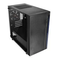 Thermaltake Versa H18 Tempered Glass microATX Mini-Tower Computer Case - Black