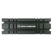 Micro Connectors M.2 2280 SSD Heat Sink Kit - Black