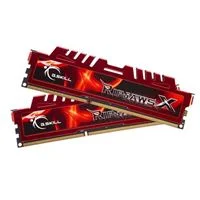 G.Skill Ripjaws X 8GB (2 x 4GB) DDR3-1600 PC3-12800 CL9 Dual Channel Desktop Memory Kit F3-12800CL9D-8GBXL - Red
