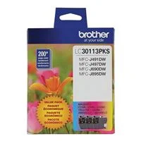 Brother LC3011 Color Ink Cartridge 3-Pack