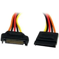StarTech 15 pin SATA Male to 15 pin SATA Female Power Extension Cable 12 in.