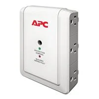 APC 6 Outlet Essential SurgeArrest Wall Mount Surge Protector - White