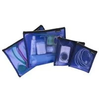 Travelon Set of 4 Mesh Pouches Assorted Sizes - Blue
