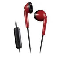 JVC Retro Style Wired Earbuds - Red