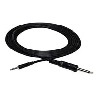 Hosa Technology 1/4&quot; TS Male to 3.5mm TRS Male Stereo Audio Cable 5 ft. - Black