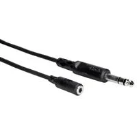 Hosa Technology 3.5 mm TRS Female to 1/4&quot; TRS Male Headphone Adapter Cable 10 ft. - Black