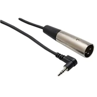 Hosa Technology 3.5mm Male to XLR Male Cable 1 ft. - Black