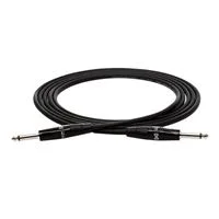 Hosa Technology 1/4&quot; TS Male to 1/4&quot; TS Male Instrument Cable 10 ft. - Black