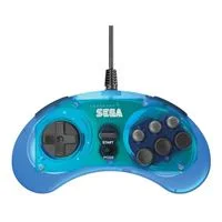 Retro-bit Sega Genesis 8-button Pad USB - Blue