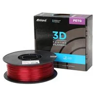 Inland 1.75mm PETG 3D Printer Filament 1kg (2.2 lbs) Cardboard Spool - Translucent Red