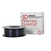 Inland 1.75mm PETG 3D Printer Filament 1kg (2.2 lbs) Cardboard Spool - Translucent Blue