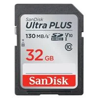 SanDisk 32GB Ultra Plus SDHC Speed Class 10/ UHS-1/ V10 Flash Memory Card