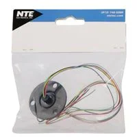 NTE Electronics 6 Wire Slip Ring with Flange