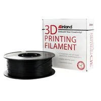 Inland 1.75mm Black TPU 3D Printer Filament - 1kg Spool (2.2 lbs)