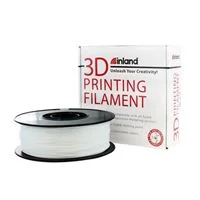 Inland 1.75mm White TPU 3D Printer Filament - 1kg Spool (2.2 lbs)