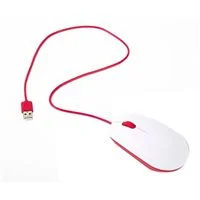Raspberry Pi Official Raspberry Pi Optical USB Mouse - Red/White