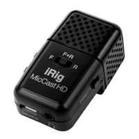 IK Multimedia iRig Mic Cast HD USB/Lightning Condenser Microphone - Black