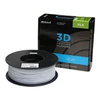 Inland 1.75mm PLA 3D Printer Filament 1kg (2.2 lbs) Cardboard Spool - White Marble