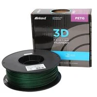 Inland 2.85mm PETG 3D Printer Filament 1kg (2.2 lbs) Cardboard Spool - Translucent Green