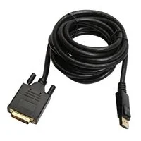 Inland DisplayPort Male to DVI-D Male Connector Cable 12 ft. - Black