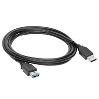Inland USB 3.0 (Type-A) Male to USB 3.0 (Type-A) Female Extension Cable 6 ft. - Black