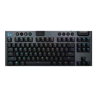 Logitech G G915 TKL Tenkeyless LIGHTSPEED Wireless RGB Mechanical Gaming Keyboard (Carbon) - GL Linear Switch