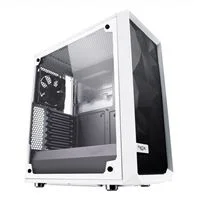 Fractal Design Meshify C Tempered Glass ATX Mid-Tower Computer Case - White