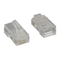 Micro Connectors CAT 5e RJ45 UTP Modular Plug for Solid & Stranded Cable - 50 Pack