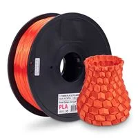 Inland 1.75mm Silk Jacinth PLA 3D Printer Filament - 1kg Spool (2.2 lbs)