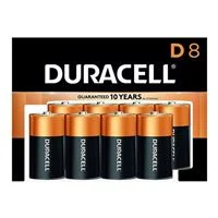 Duracell CopperTop D Alkaline Battery - 8 Pack