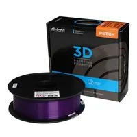 Inland 1.75mm PETG+ 3D Printer Filament - 1kg (2.2 lbs) Spool - Translucent Purple