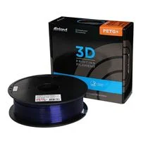 Inland 1.75mm PETG+ 3D Printer Filament - 1kg (2.2 lbs) Spool - Translucent Blue