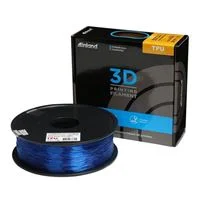 Inland 1.75mm Translucent Blue TPU-95A 3D Printer Filament - 1kg Spool (2.2 lbs)