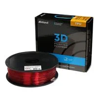 Inland 1.75mm Translucent Red TPU-95A 3D Printer Filament - 1kg Spool (2.2 lbs)