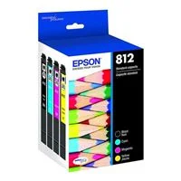 Epson T812, Color Standard-Capacity Ink Cartridges, C/M/Y/K 4-Pack T812120-BCS