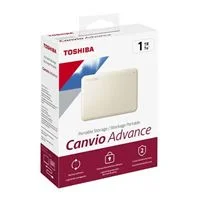 Toshiba Canvio Advance 1TB USB 3.1 (Gen 1 Type-A) 2.5&quot; Portable External Hard Drive - White