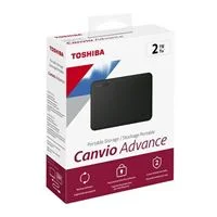 Toshiba Canvio Advance 2TB USB 3.1 (Gen 1 Type-A) 2.5&quot; Portable External Hard Drive - Black