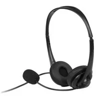 Aluratek Wired USB Stereo Wired Headset - Black