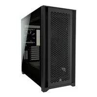 5000d airflow tempered glass mid-tower atx computer case - black