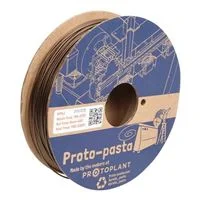 ProtoPlant Protopasta 1.75mm Double Espresso Metallic Brown HTPLA 3D Printer Filament - 0.5kg Spool (1.1lbs.)