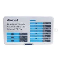 Inland 20 V-1000 V Diode Assortment Kit - 12 Values - 270 Pcs